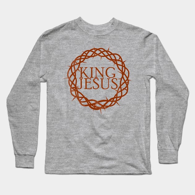 King Jesus Long Sleeve T-Shirt by DiegoCarvalho